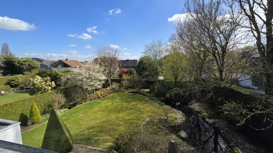 Gartenansicht von der Terrasse OG Einfamilienhaus Erkelenz